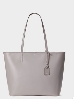 kate spade Taupe Leather Tote with Hanging Tag